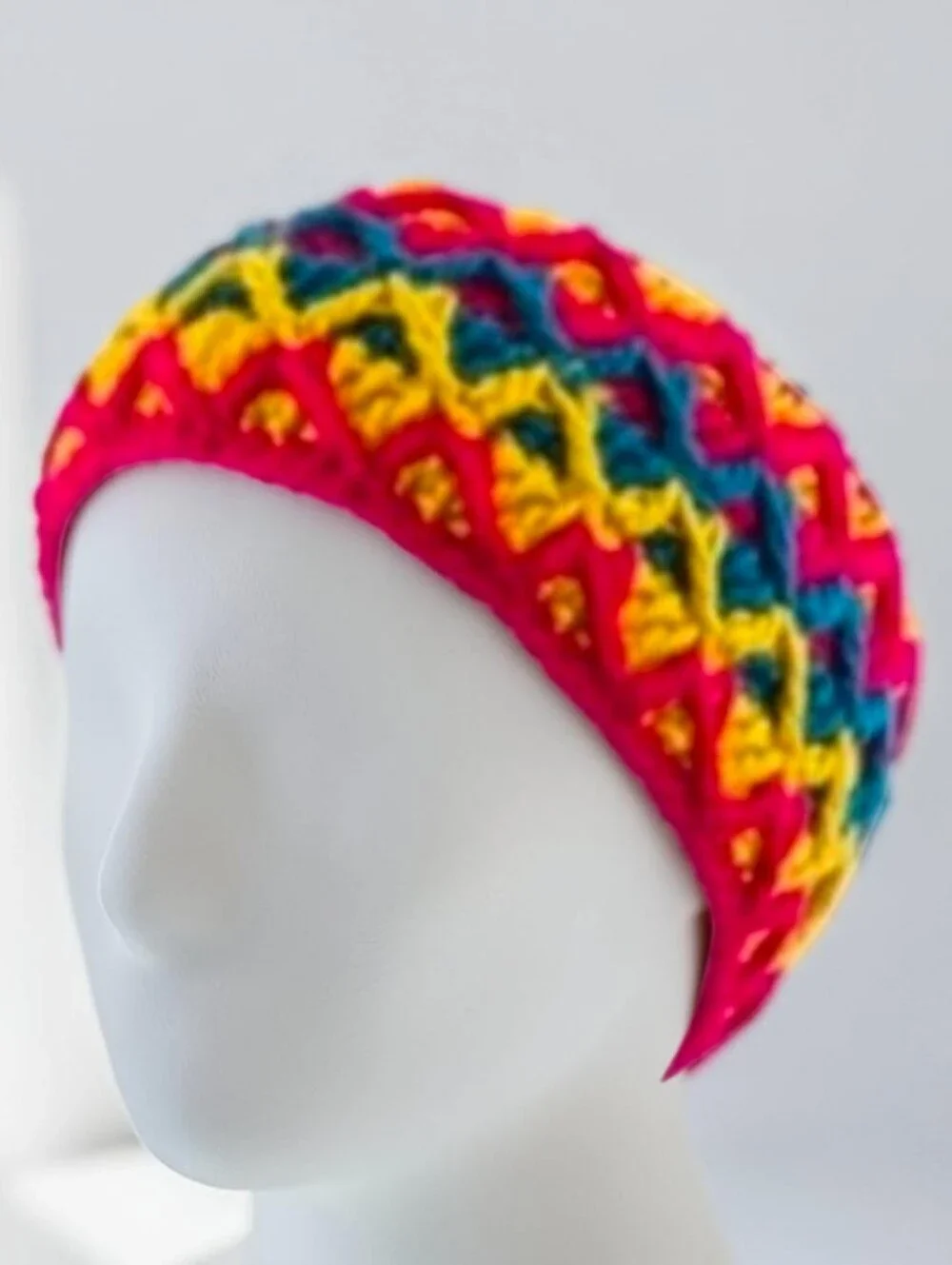 Set of 3 Hand-Knit Ear Warmer Headbands - Multicolor